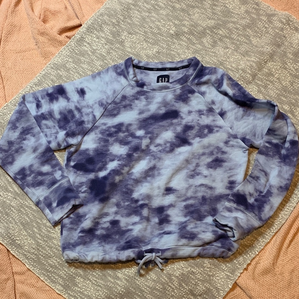 Gap Tie-dye Drawstring Pullover Sweatshirt Size Medium